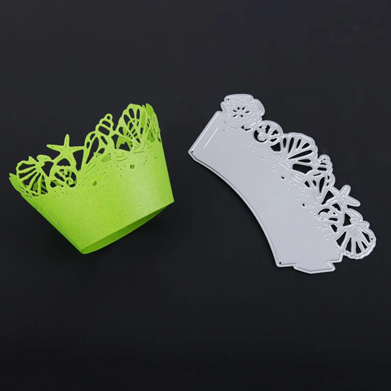 

YLCD1579 Shell Cake Lace Metal Cutting Dies For Scrapbooking Stencils DIY Album Cards Decoration Embossing Folder Die Cuts Tool