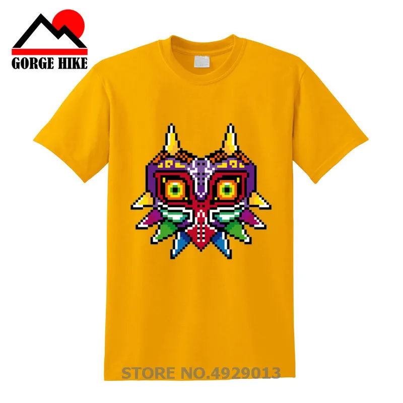 Pixel Art Design Majoras Mask Legend Of Zelda футболка для мужчин футболки 2019 Летняя мужская одежда с