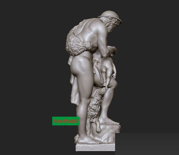 3d модель формат stl 3D скульптура с твердым вращением модели для станка ЧПУ Oedipus|3d