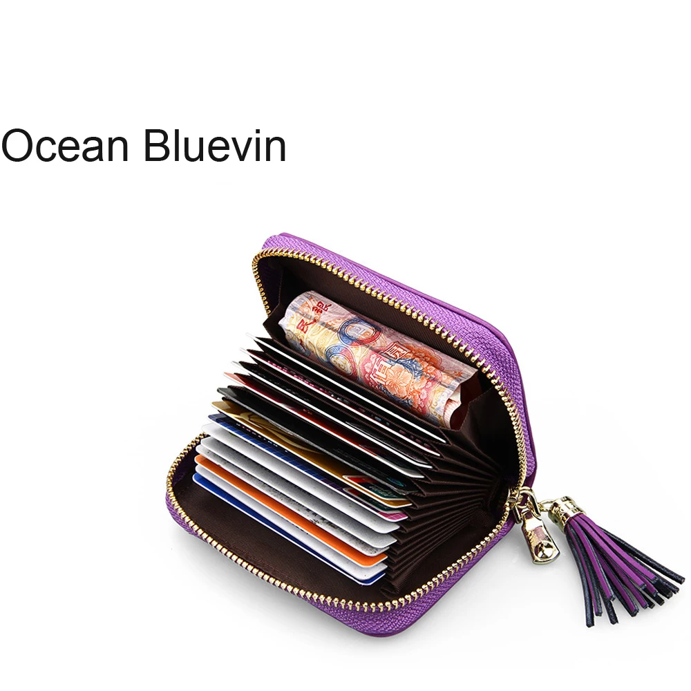 OCEAN bluewin Взрывная кисточка кулон антимагнитной RFID Кожаный набор карт милый