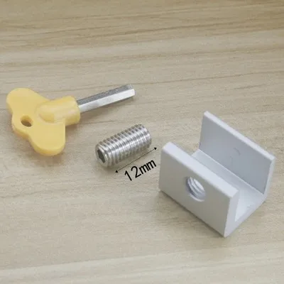 Регулируемые раздвижные оконные замки Детская безопасность Противоугонная дорожка замки пространство Алюминиевые скобяные изделия для мебели - Цвет: 5
