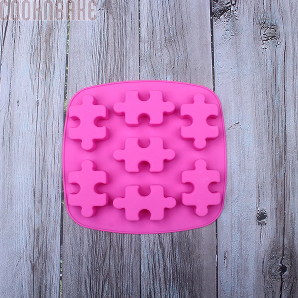 COOKNBAKE DIY chocolate mold The shape of Jigsaw Puzzle Ice Cube Tray jello pudding CDL-033 | Дом и сад