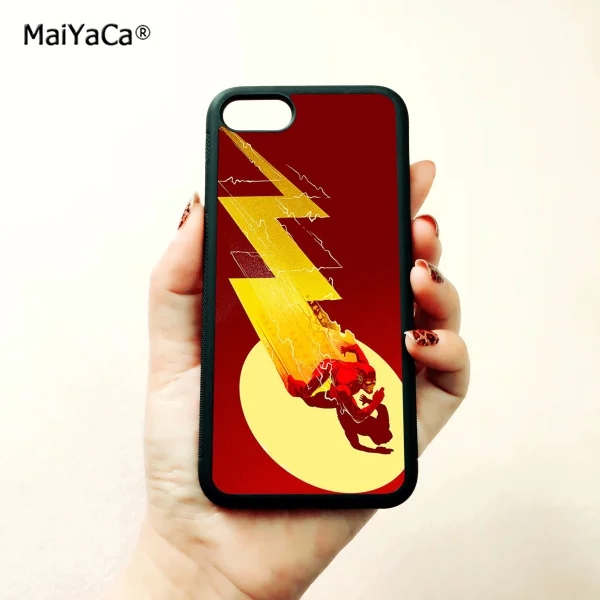 superheroes comics flashman soft edge phone case for iphone 5s se 6 6s plus 7 7plus 8 8plus X XR XS MAX silicone cover | Мобильные