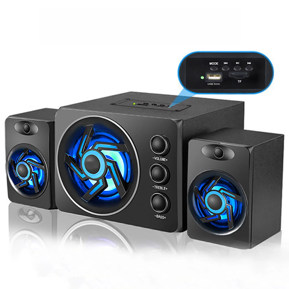 Черный Universal Wooden Bass Sound Phone Computer Audio Player Bluetooth Mini Speaker Good quality - Цвет: Черный