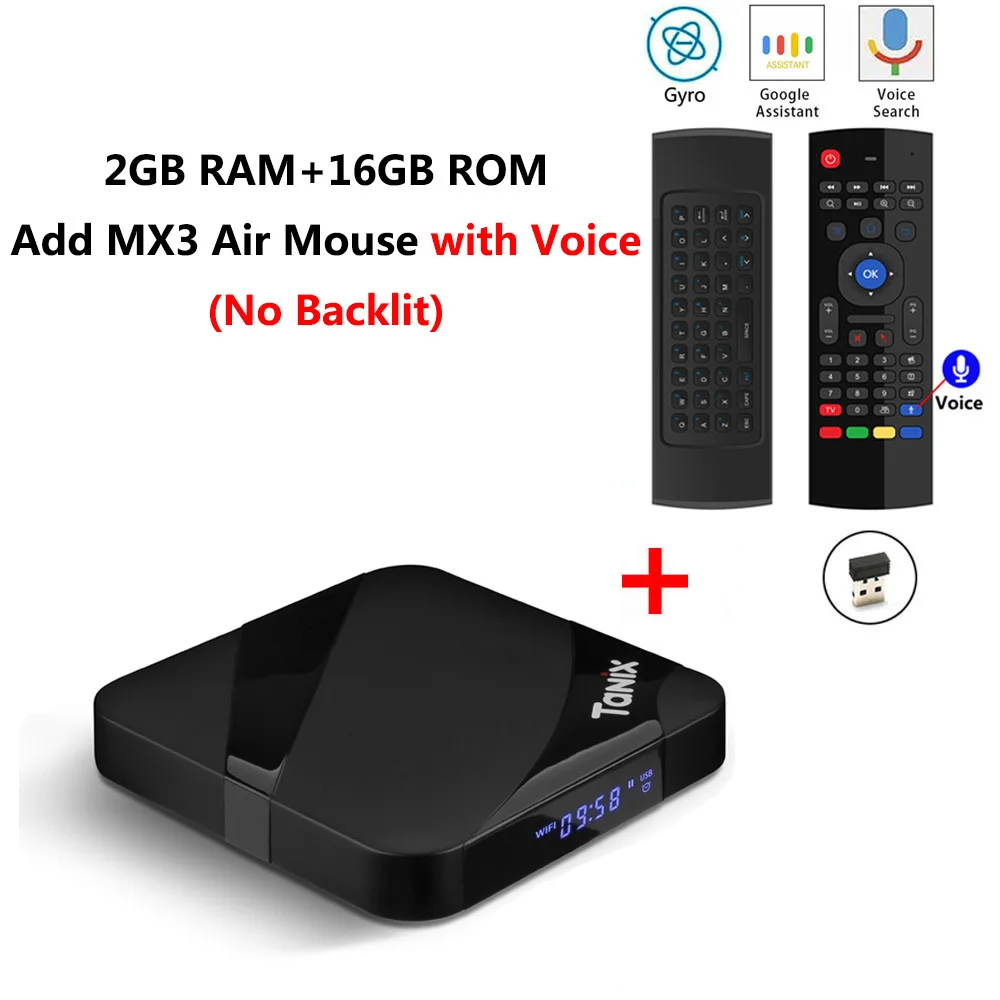 TX3 MAX add MX3 mic TX3 MAX светодиодный мини ТВ-приставка Android 7,1 2 ГБ DDR3 16 Гб rom четырехъядерный процессор Amlogic S905W WiFi Bluetooth 4,1 Smart tv Box 4K HD медиаплеер - Цвет: TX3 MAX add MX3 mic