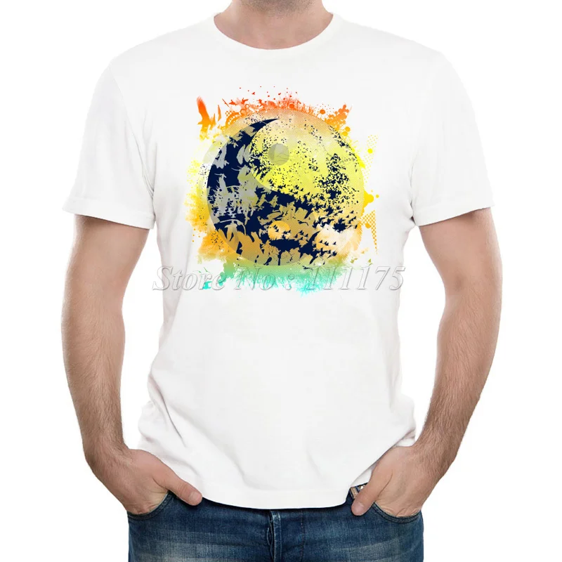 Новое поступление 2019 мужская летняя модная дизайнерская футболка с планетами