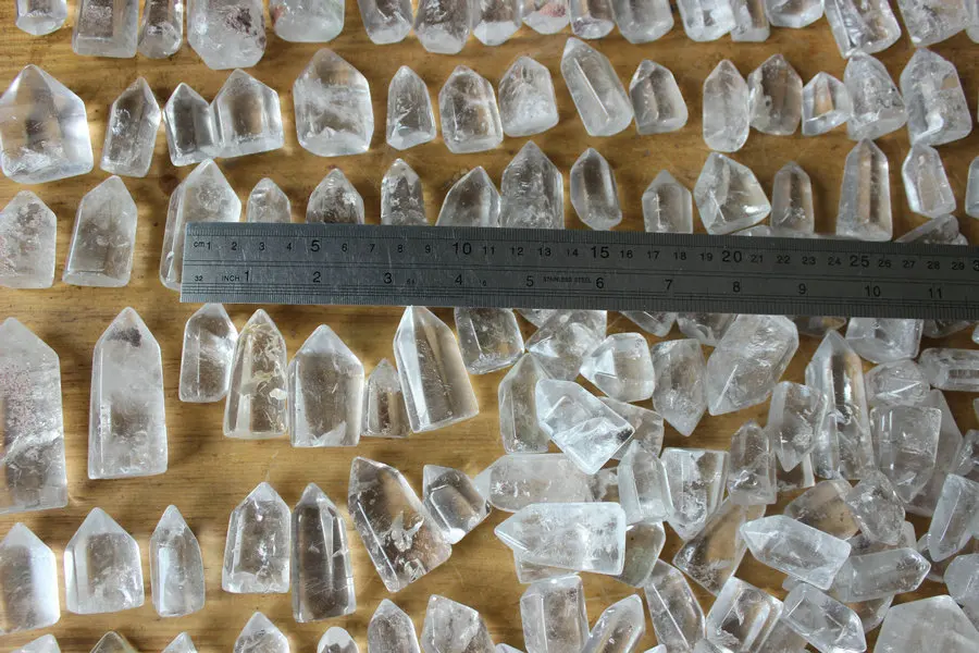 10 шт. натуральный прозрачный кварцевый кристалл | Дом и сад