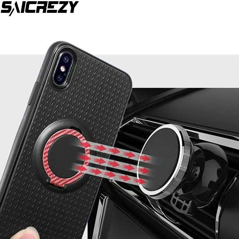 3in1 автомобиля магнитная всасывания стенд для iPhone 5 5S SE 6 S 7 8 Plus X кронштейн палец