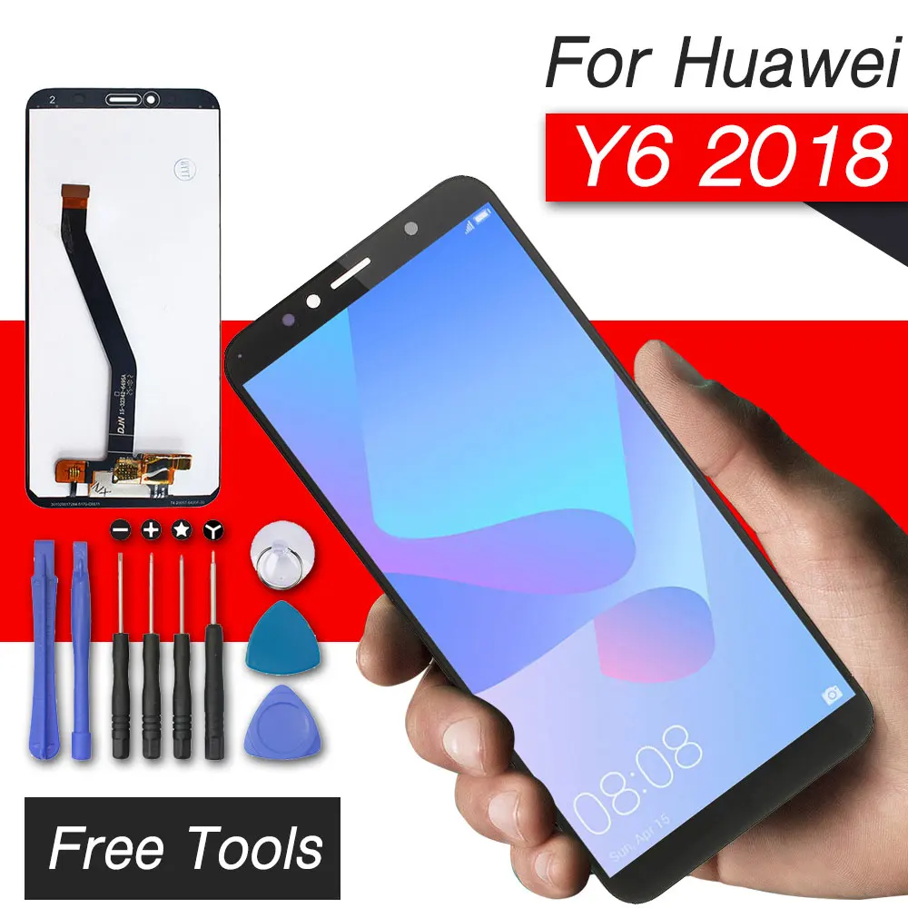 ЖК дисплей для huawei y6 2018 экран с сенсорным экраном Y6 Prime ATU L11 L21 L22 LX1 LX3 L31 L42 lcd|Экраны