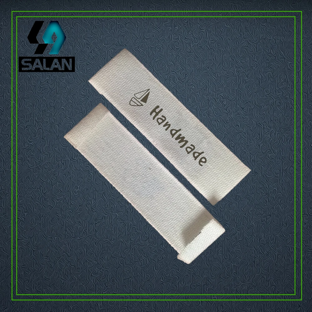 В наличии хлопковая этикетка ручной работы с принтом индивидуальные этикетки