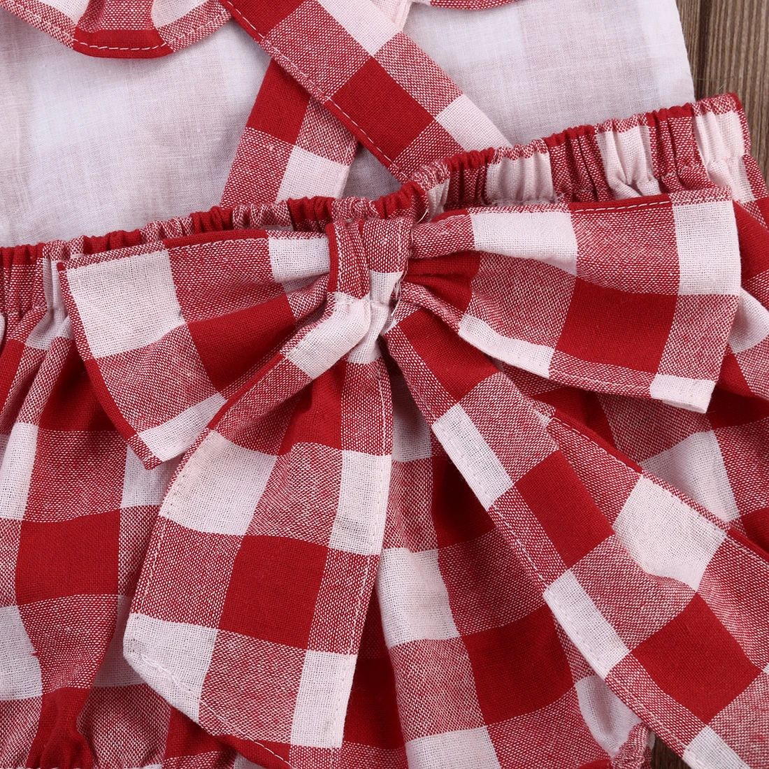 Комбинезон для новорожденных в клетку на возраст 0 18 месяцев|plaid romper|newborn baby girl