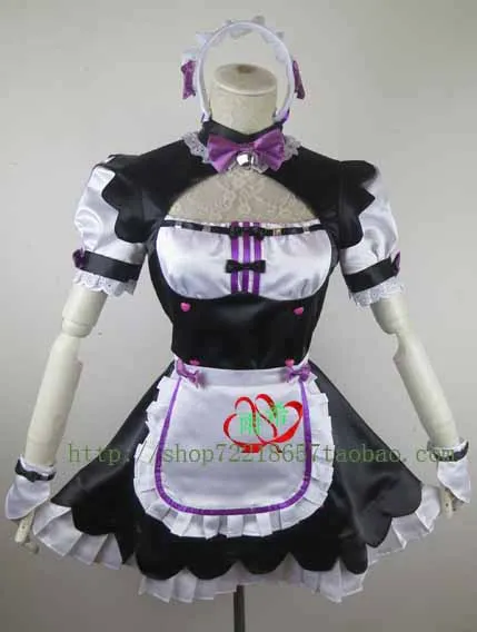 Nekopara Chocola Горничная Косплей Костюм с аксессуаром 7 цветов на выбор 11|cosplay costume|maid