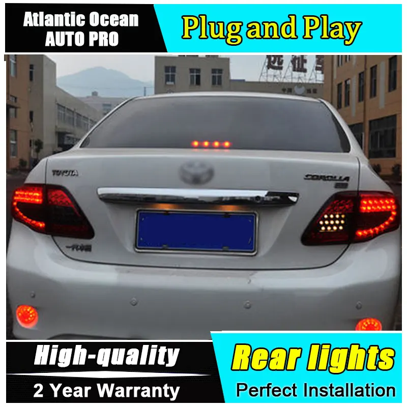 A &amp T Автомобильный Стайлинг для Toyota задние габаритные огни на Corolla 2007-2010 Altis