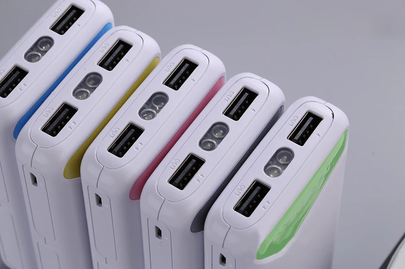 Новый внешний аккумулятор 10000 мАч двойной USB интерфейс со светом power bank