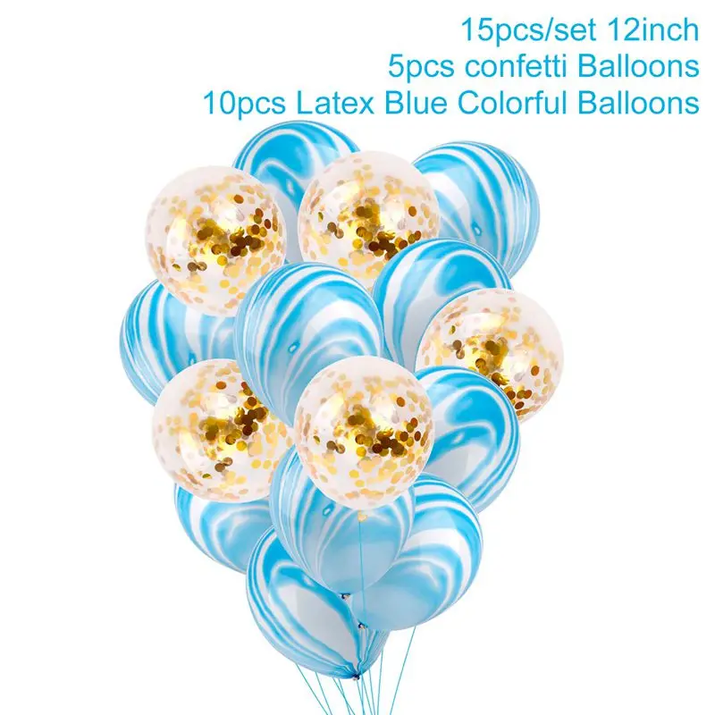 Mable balloons QIFU, 1 день рождения, вечерние воздушные шары из фольги, 1 день рождения, украшения для вечеринки, 1 год, 1 день рождения, украшения для мальчиков - Цвет: Mable balloons