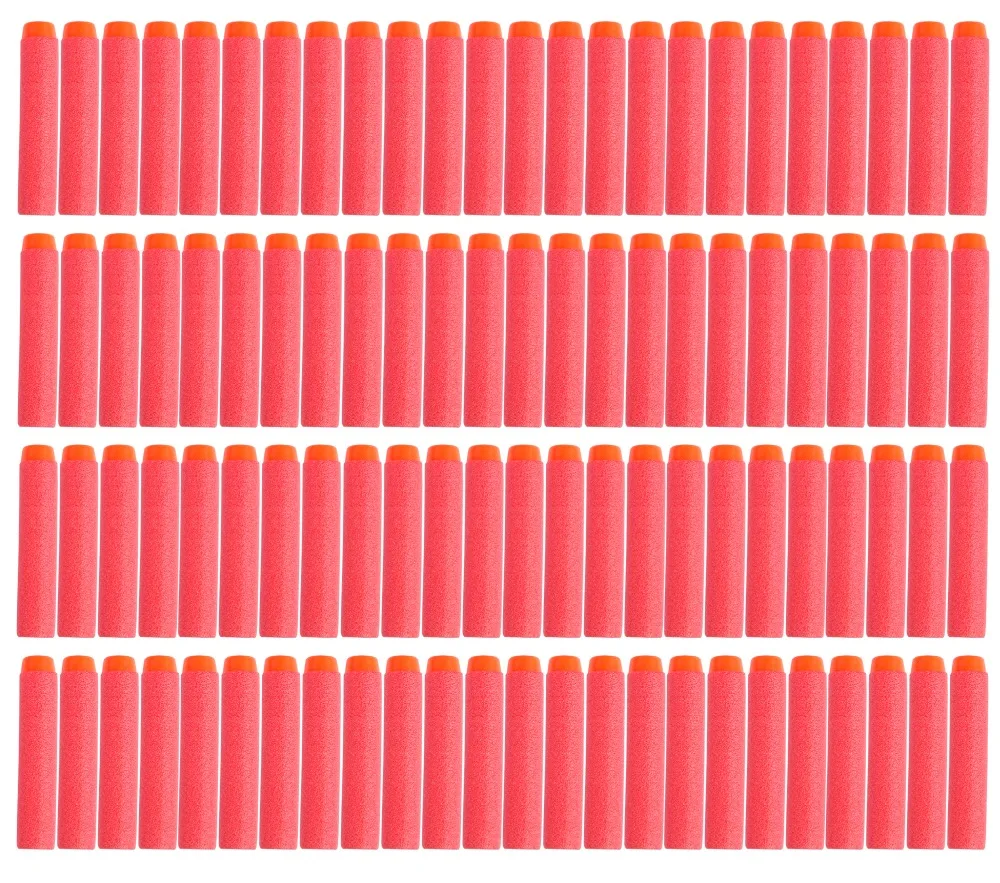 

9colors 20pcs Soft Bullet Head Foam Bullets for Nerf N-strike Elite Series 7.2cm*1.3cm