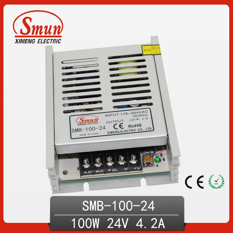 SMUN SMB 100 24 Вт ультратонкий источник питания с одним выходом и переключением режима
