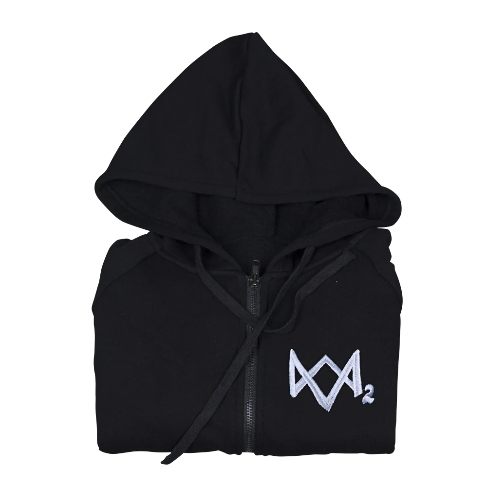 Горячие игры Watch Dogs 2 Ловец толстовки 100% хлопок человек черного цвета для косплея