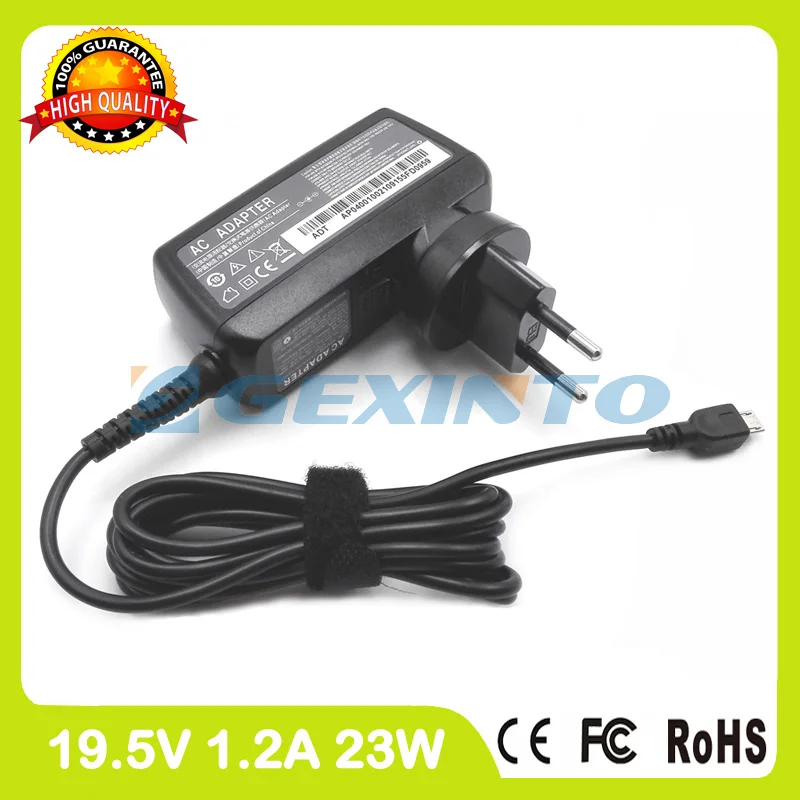 19 5 V 1.2A 24W планшетный ПК зарядное устройство для путешествий HA24NM130 077GR6 0KTCCJ 3JJWF 77GR6