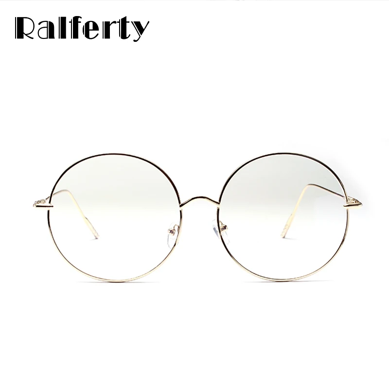 Ralferty 2018 большие круглые очки оправа декорированные для глаз женщин Lunette