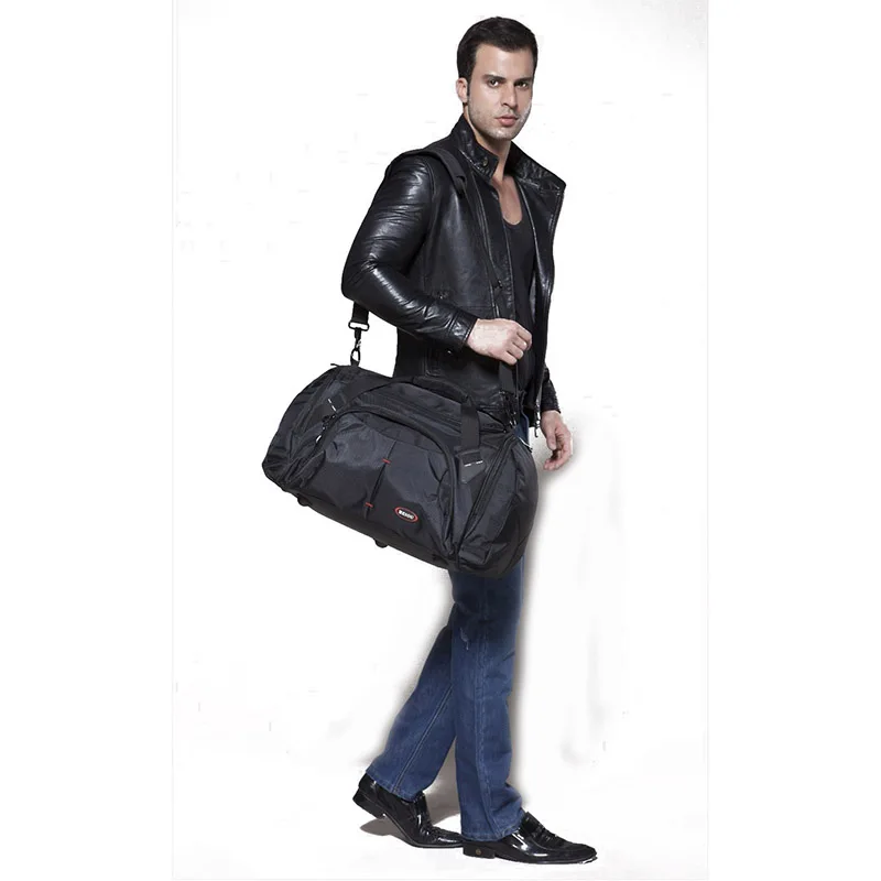 Дорожная сумка 45 л Мужская большая на плечо нейлоновая водонепроницаемая ткань