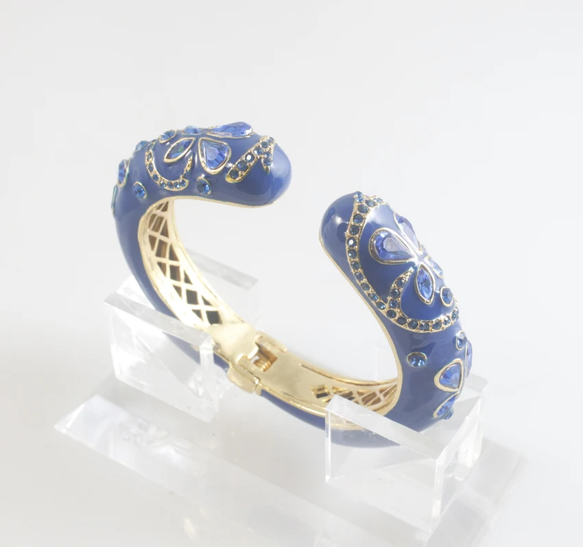 

GrayBirds New Fashion Enamel Bracelets Banlges For Office Lady Wedding Gifts Black Blue Pink White Colors In Stock GB1007