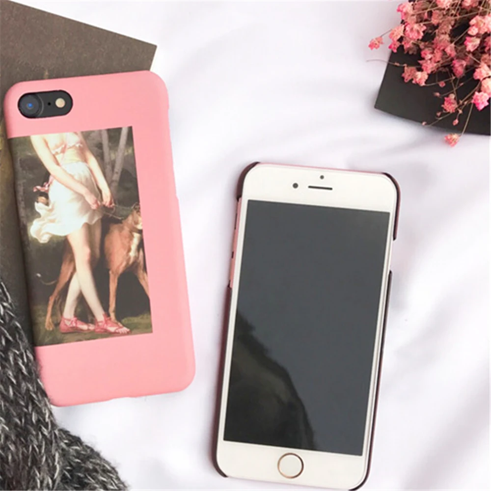 Нордическая абстрактная картина маслом чехол для iphone 8 Роскошные жесткие ПК