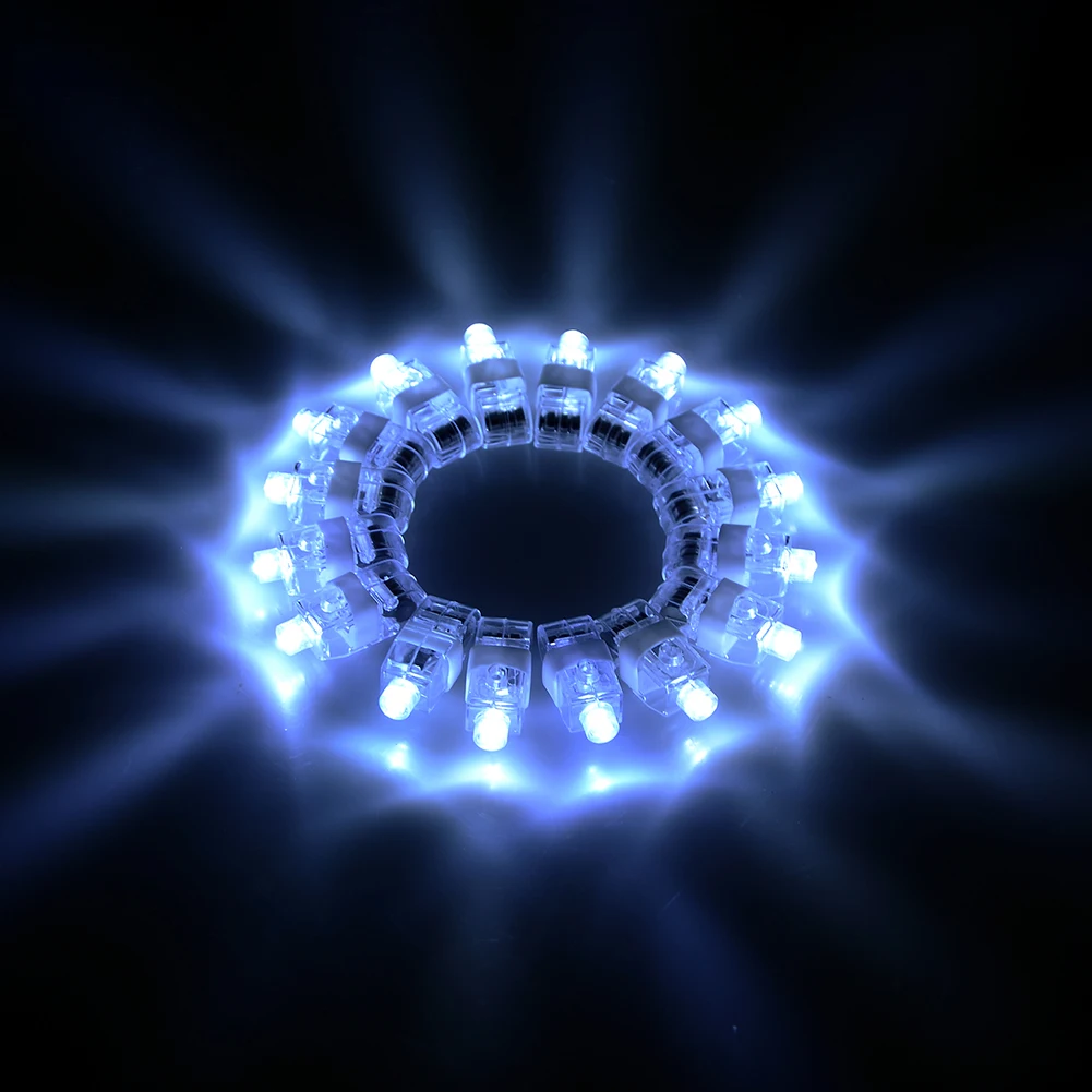 100 шт. LED пальчиковые светящиеся яркие цветные лазерные лампы для свадебного