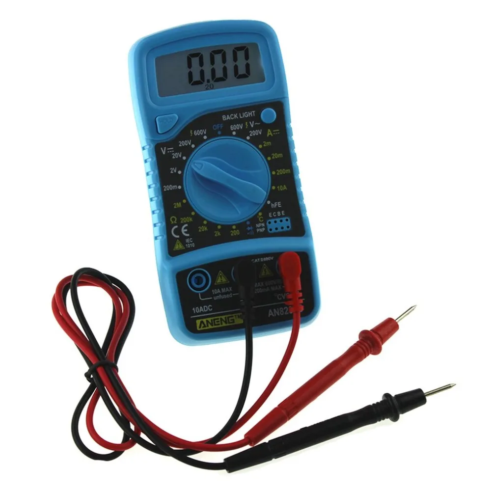 Профессиональный цифровой мультиметр AN8205C ЖК дисплей AC/DC термометрический