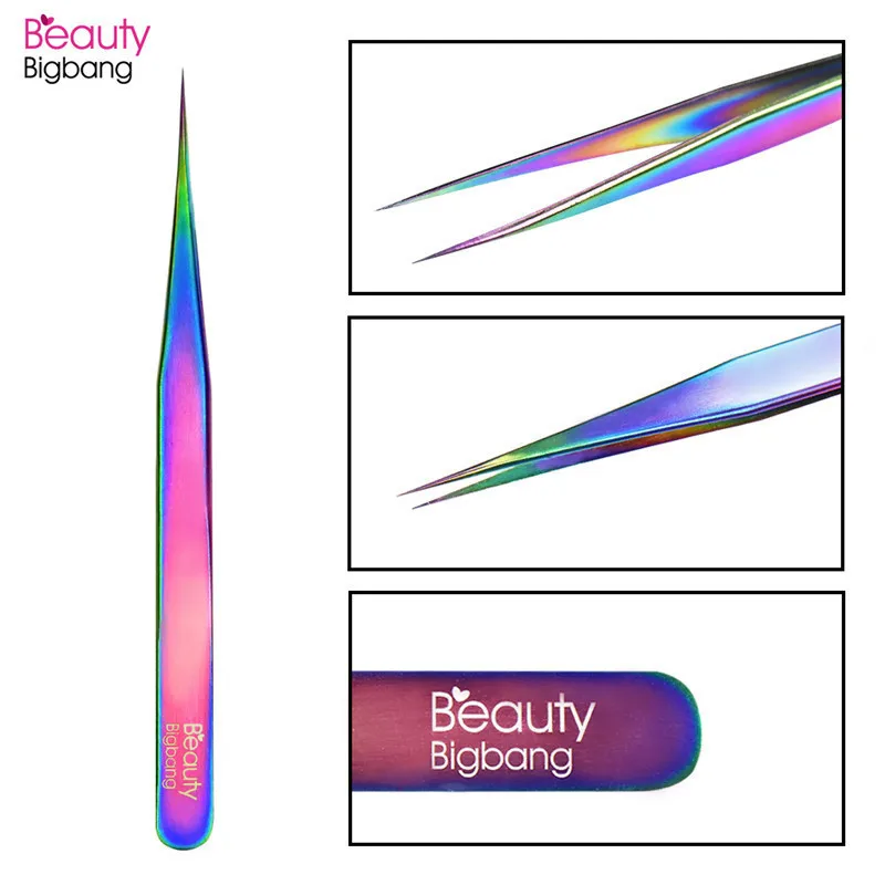 Пинцет для ногтей BeautyBigBang Rainbow Маникюрный Инструмент дизайна ремонт уход