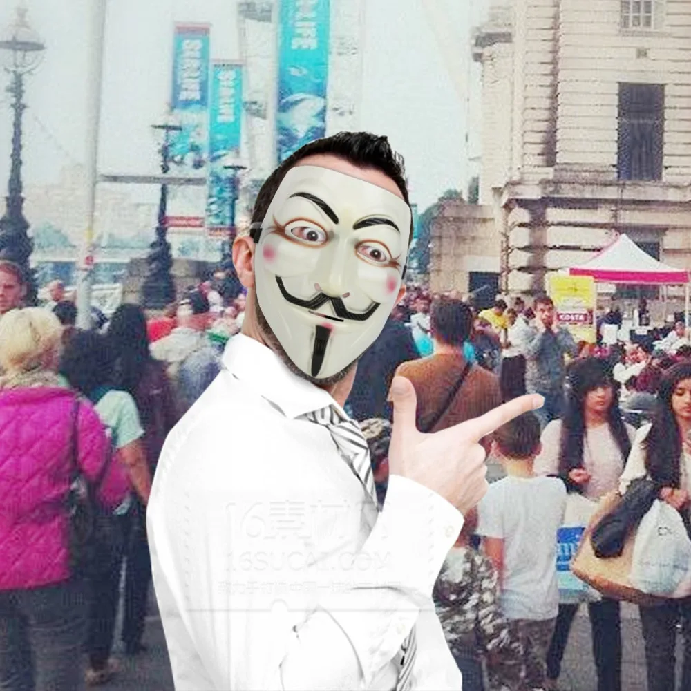 Хэллоуин вечерние маски V for Vendetta анонимные маска Гай Фокс нарядное платье
