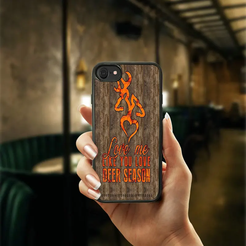 Hot Browning Camo Logo Deer Hunting Cell Phone Cases Hard PC TPU Plastic Cover for iphone 4 4S 5 5S SE 6 6S 7 8 Plus Case |