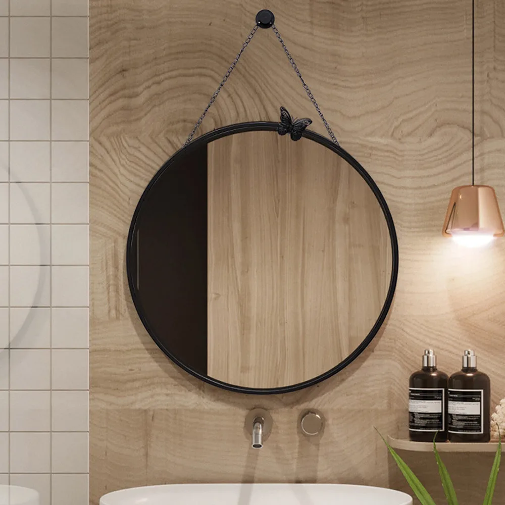 Нордическое зеркало для ванной комнаты настенное макияжа туалетное