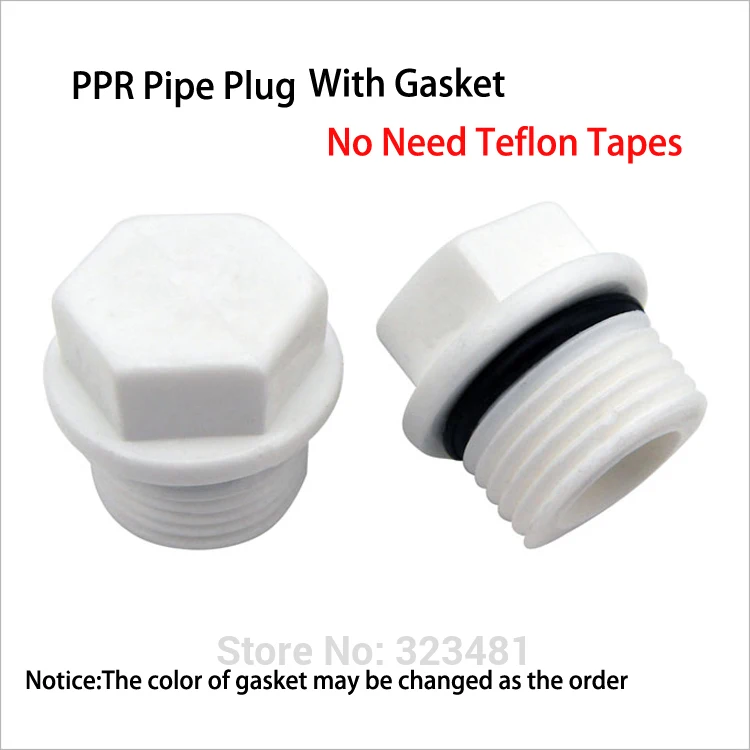 50 шт./лот PPR пробки для труб 1/2 &quotBSP штепсельная вилка с резьбой|pipe plug|bsp male threadthreaded
