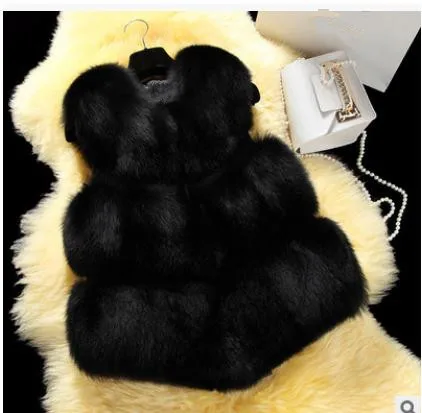 Меховой жилет брендовые новые женские короткие жилеты из искусственного меха