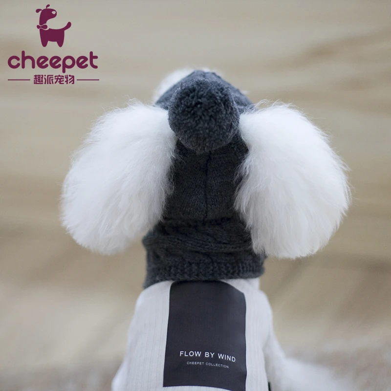 Вязаный зимний красный синий серый Kawaii Pet Ship Store оптовая продажа теплая милая