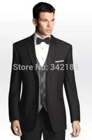 free shippingnew arrival black groom tuxedosgroomsmen mens wedding suitsbest man suitshot sale groom tuxedosw