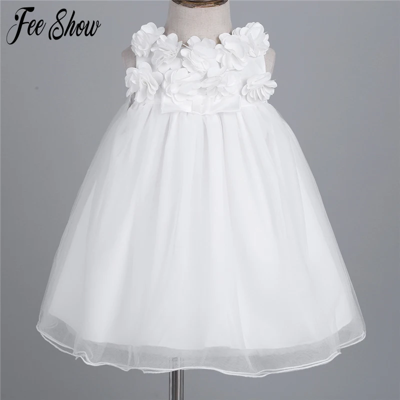 Платье для новорожденных и маленьких девочек одежда первого дня рождения