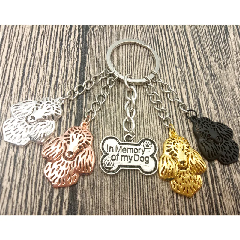 Брелок для ключей в виде пуделя Модная бижутерия домашних питомцев брелок женщин