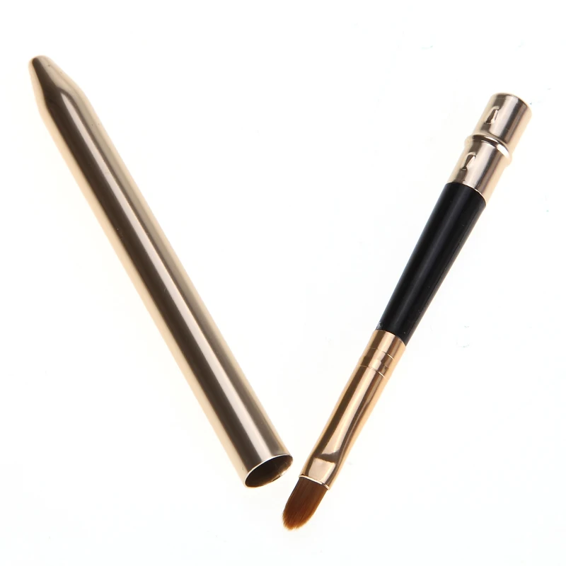 MAANGE металлическая ручка Кисть для макияжа губ макияж портативная Выдвижная