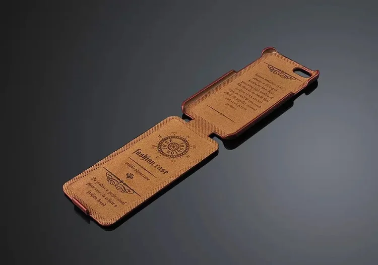 Вертикальный флип чехол из натуральной кожи для Apple iPhone 6 6S Модный брендовые
