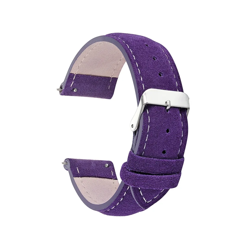 

Vintage Suede Leather Watch Strap Handmade Genuine Leather Bracelet 20mm 22mm Watchband with Pin Clasp Soft Watch Band KZSP01