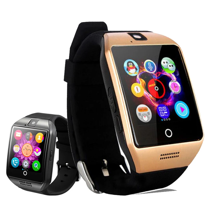 Квадратные Bluetooth Смарт часы браслет спортивный фитнес шагомер камера с сенсорным