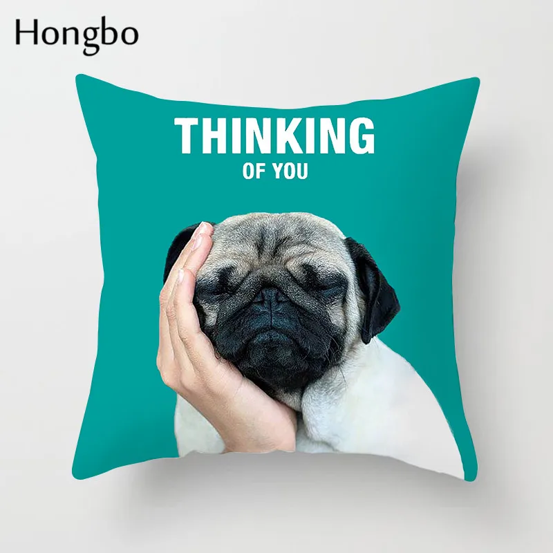 Hongbo чехол для подушки с мультяшным принтом 45x45 см комнатная наволочка рисунком