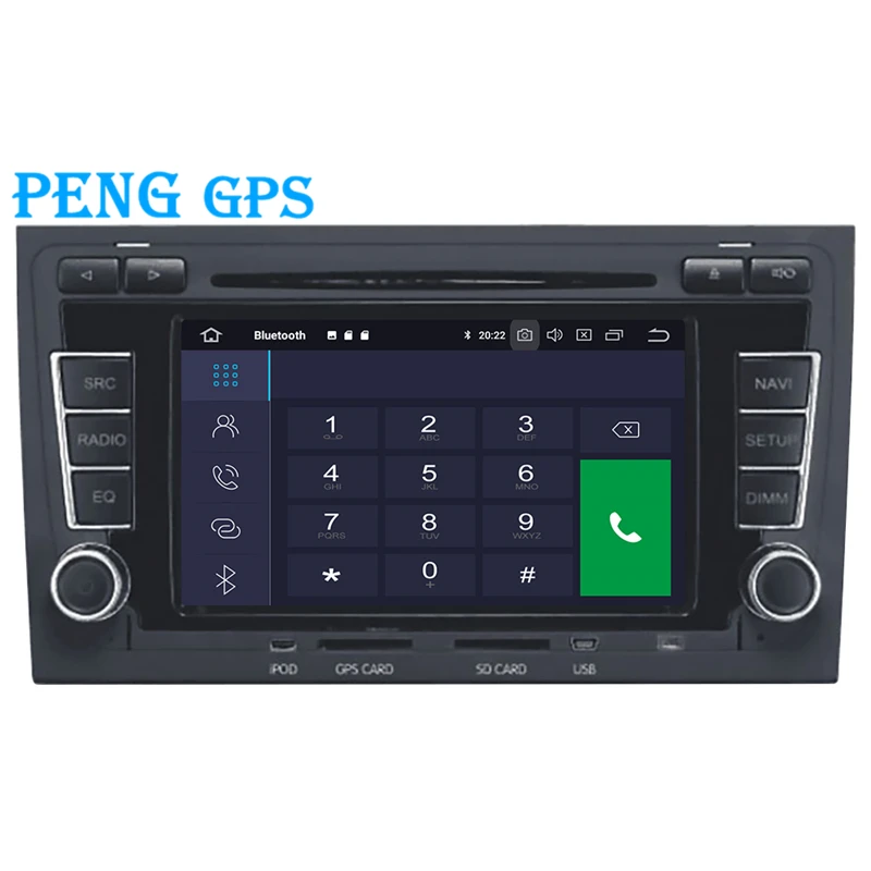 Автомобильный CD проигрыватель на Android 9 0 с GPS навигацией для Audi A4 S4 RS4 2003 2012