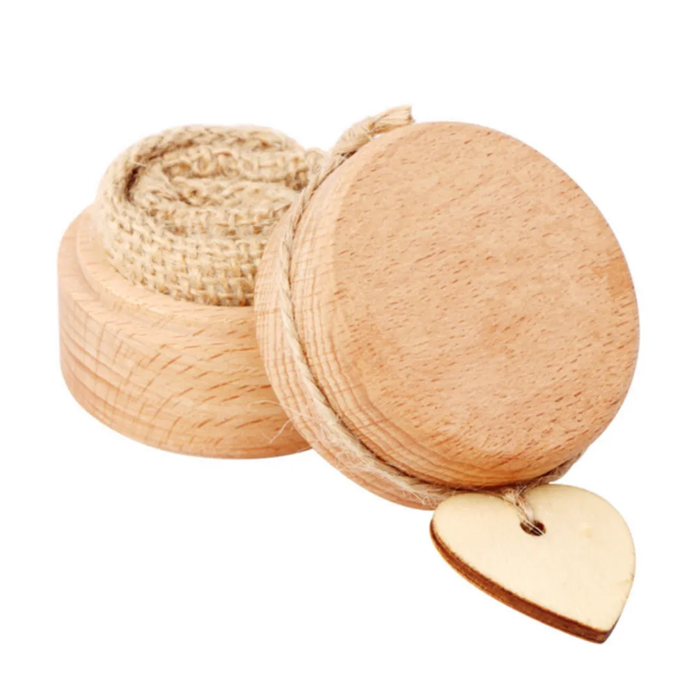 Blank Ring Box OurWarm DIY деревенское свадебное деревянное украшение винтажное деревянное сердце пончик стена деревянная Фея дверь шоколадный стенд для свадебной вечеринки - Цвет: Blank Ring Box