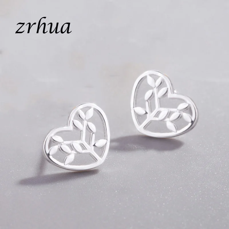 

Женские серьги из серебра 925 пробы, в виде сердца