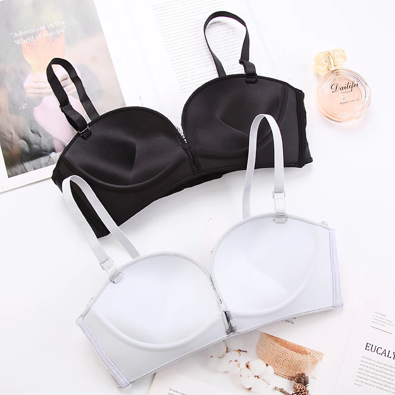 Новинка 2019 сексуальный кружевной бюстгальтер без бретелек пуш ап с вышивкой