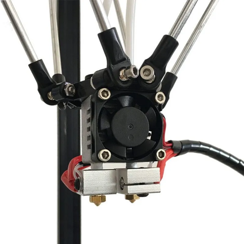Новый дизайн HE3D полностью металлический экструдер Hotend K200 с двумя головками Delta DIY