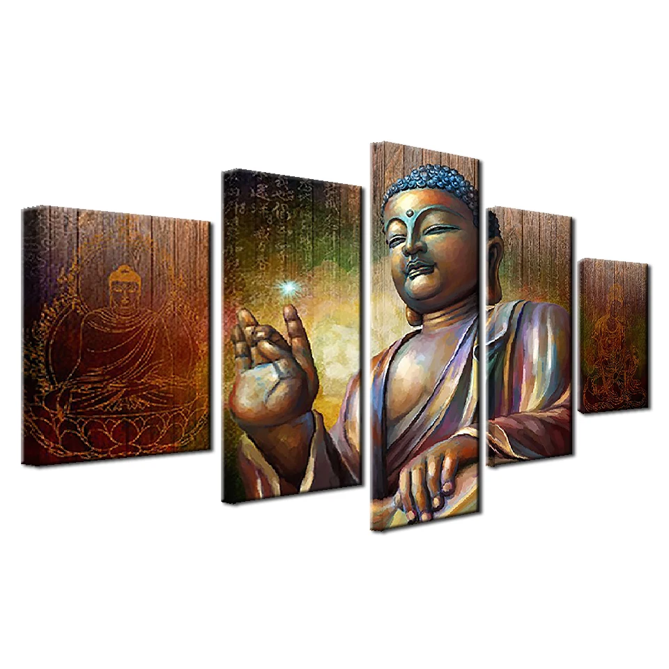 5 шт. настенные картины с Буддой шт.|meditation paintings|canvas picturehd prints |